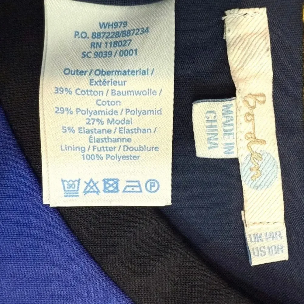 Boden 10 Louise color block ponte‎ 1/2 sleeve dress D3 2956 - Picture 2 of 12